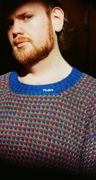 Pixel Tweed Pullover by James N Watts