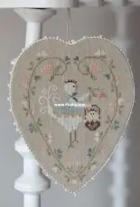 Tralala - coeur poule blanche PCS