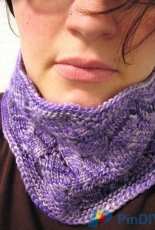 Black Trillium Fibres-Braided Vine Cowl by Melanie Dilworth-Free