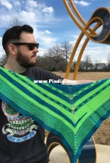 Neon Futurist Shawl by Michael Frazer