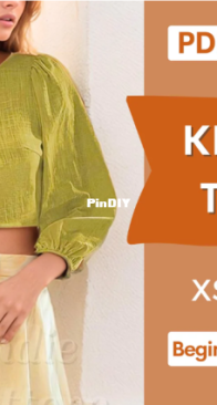 IndiePattern - Marina - Knot Top - Sizes XS-XXL - AIPattern