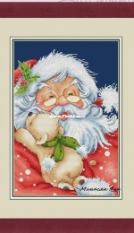 MiAxStitch - Grandfather Frost and Bear by Minasyan Yana