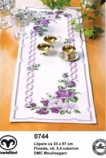 Svarta Faret 0744 - Purple Roses Tablerunner