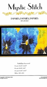 Mystic Stitch SEA-SUM47 Pansies,Pansies,Pansies