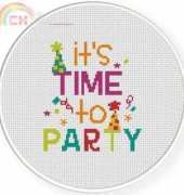 Daily Cross Stitch - Its Time To Party!