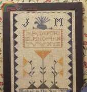 The City Stitcher - Primitive Peacock Sampler