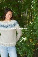 Mystique Yoked Pullover by Susan Mills - free