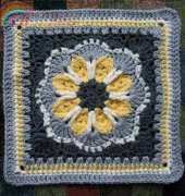 Fire Cats Design - Rebecca Bisbing - Tussy-Mussy 12” Granny Square