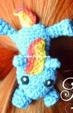 Krawka - Kamila Krawka Krawczyk - My Little Pony Crochet Hair Clip - Free