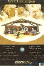 Dimensions 8814 - Nativity Scene Tree Skirt