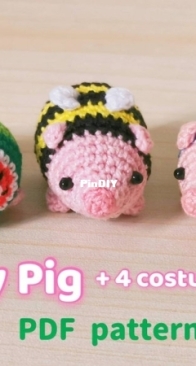 Minigurumi - Tanya Lee - Monster Hunter Poogie (4 costumes)
