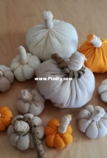 Fabric pumpkins