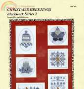 Blackwork Mary Jane Col Christmas Greetings