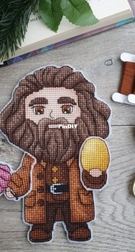 Daily Magic Stitch - Rubeus Hagrid - Harry Potter by Anastasia Slavina