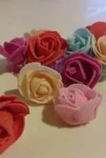 Roses in foam