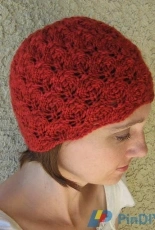 Flower Bud Beanie by Wendy Neal/ Wendys Knitch-Free