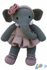Knitables-Ballerina Dress 15"inch Teddy by Sarah Gasson