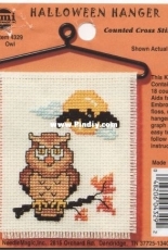 Needle Magic Inc. NMI Halloween Hanger 4329 - Halloween Owl Hanger