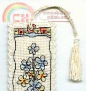 Michael Powell BM006 - Flowers in Glass Vase Bookmark