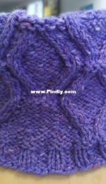 Stained glass window - diamond cowl by Knitfield Ireland-Free