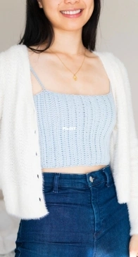 Forthefrills - Grace Forthefrills - Easy Crochet Crop Top - Free