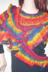 Zeit der bunten Blumen / Time of colorful flowers Shawl by Ulrike Beringer-English,German-Free