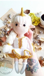 Lovely Craft - Noorwik Unicorn Elf Girl Doll Amigurumi - Free
