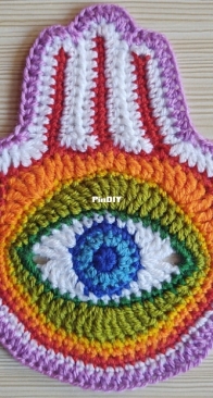 Woman Walking a Wire - Christine Anne Melvin - Lucky Hamsa Applique