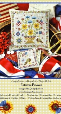 Crocette a Gogo - Patriotic Basket - Punch Needle & Primitive Stitcher - Summer 2024 PCS + XSD