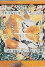 Oh Wynd Blow Fair - Sleepy Fox from The World of Cross Stitching TWOCS 64