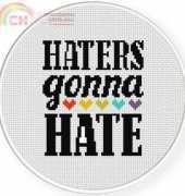Daily Cross Stitch Haters Gonna Hate