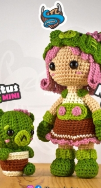 Stu-Productos - Salvador Eduardo Baeza Tovar - Neko girl and Neko Cactus Mini  - Spanish