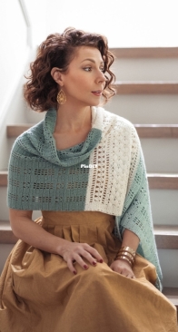 Renata Shawl by Jane Vanselous of Expression Fiber Arts