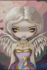 HAED JBGQS1429 QS Angel in Lilac by Jasmine Becket-Griffith
