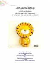 Dolls and Daydreams- Lion Sewing Pattern