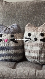Mini Kitty Pouf by Molly Rivera