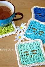 Pattern Paradise - Maria Bittner - Dragonfly coaster - Free