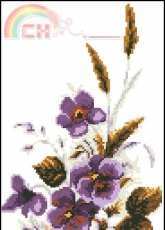 Zolotoe Runo CC-005 Pansy pcs