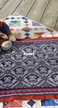 Sleepy Monkey Blanket by Mary Ann Stephens