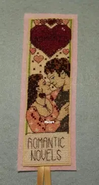 Romantic Novels  bookmark cross stitch