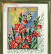 Permin 90-4180 Butterfly and Flowers