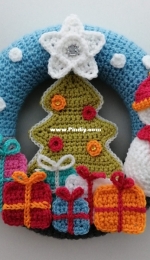 Hook and Marvellous - Andrea Leek - Christmas Wreath - Free