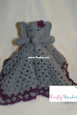 TMK Crochet - Jennifer Lynas -Elephant Lovey Blanket