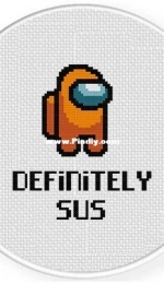 Daily Cross Stitch -Definitely Sus