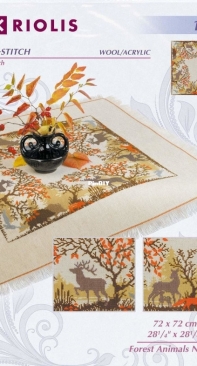 Riolis 1739 Forest Animals Napkin XSD