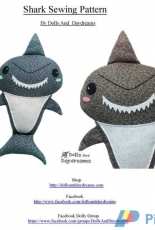 Dolls And Daydreams - Shark Sewing Pattern