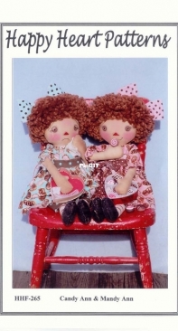 Happy Heart Patterns - HHF- 265 - Candy Ann and Mandy Ann