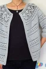 Vicky Chan - Irene Floral Lace Yoke Cardigan