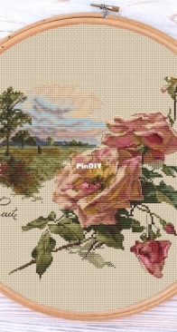 Ameli Stitch - Landscapes - May rose by Anna Smith