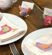 Coats & Clark LC2196-Colorful Bird Table Setting